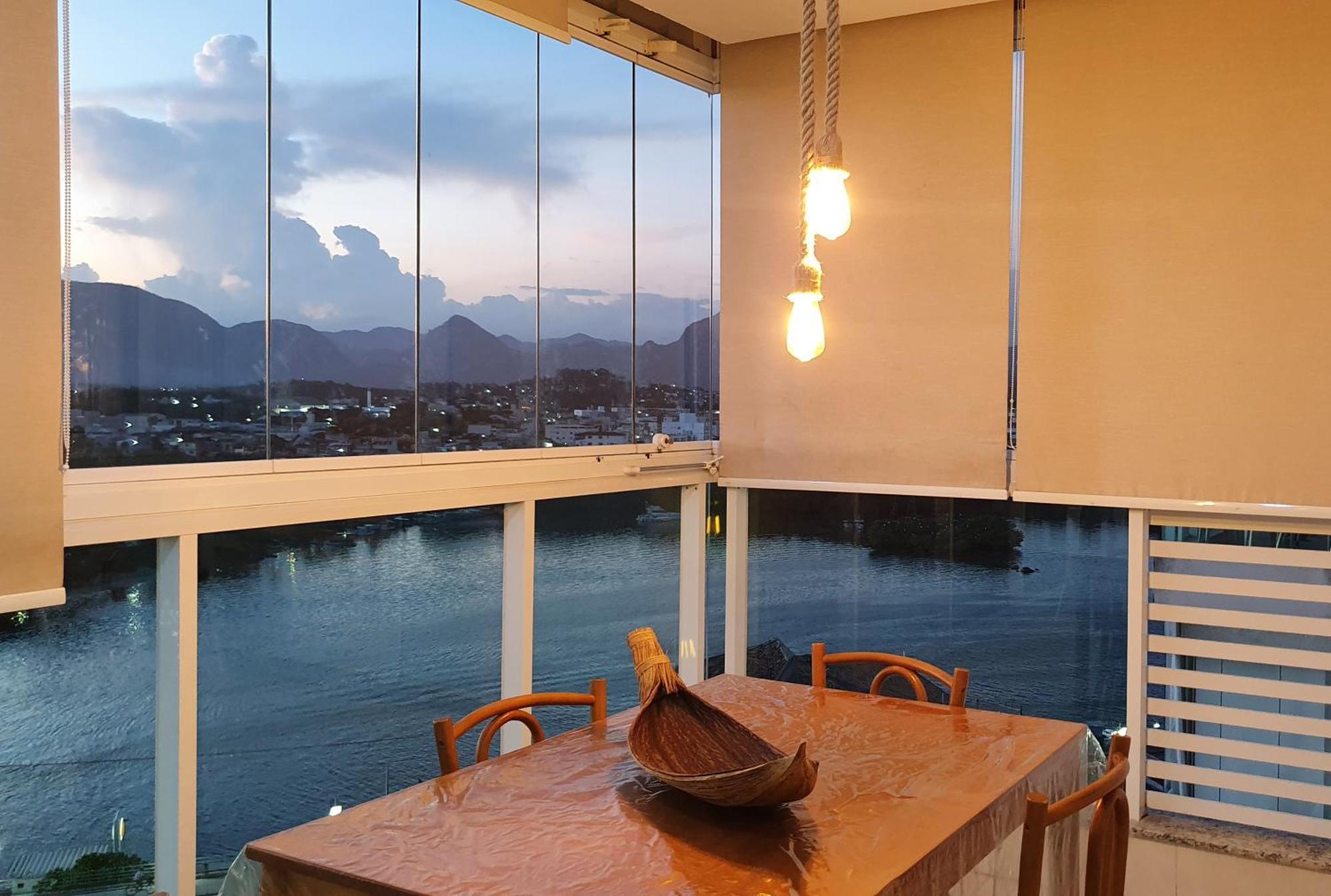 Apt Com Dois Quartos, Novo, Centro De Guarapari! Varanda Gourmet Com Vista Mar, Churrasqueira, Smart Tv, Wi-Fi 200 Mb, Lavadora De Roupas E Garagem Privativa Luaran gambar